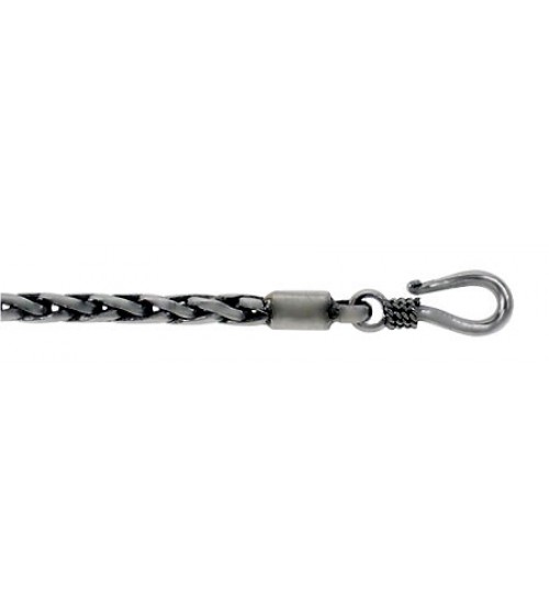 4mm Bali Chain Bracelet, 7" - 7.5" Length, Sterling Silver
